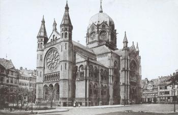 Historisches Foto der neuen Synagoge an der Roten Reihe / Archiv HdR
